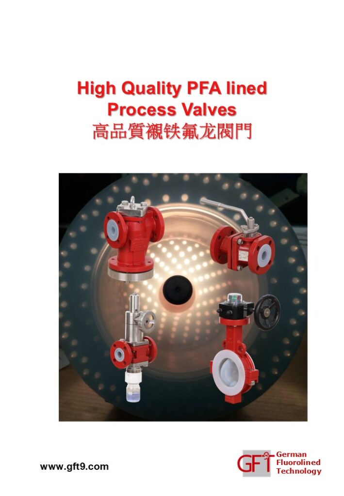 gft pfa lined valves